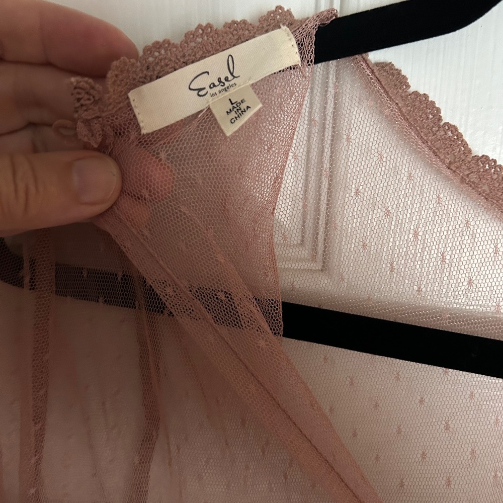 Easel Los Angeles Pink/Mauve Dress Large Never Worn